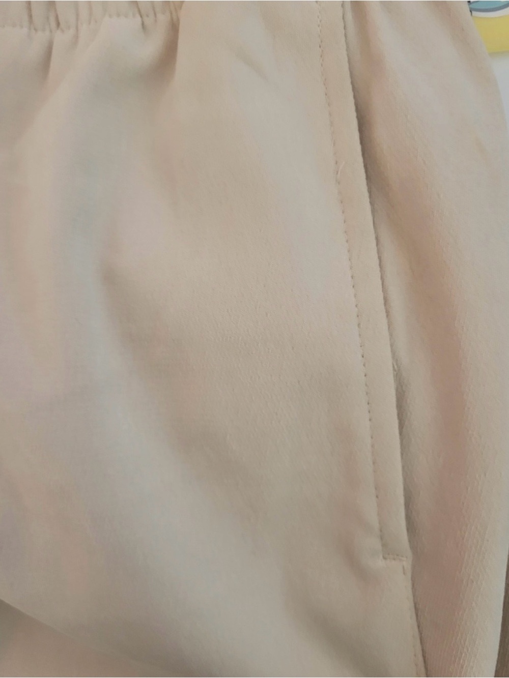 ZARA Cream Off-White Wide Leg Elastic Waist Drawstring Pants XS (Fits Small) - Picture 8 of 11
